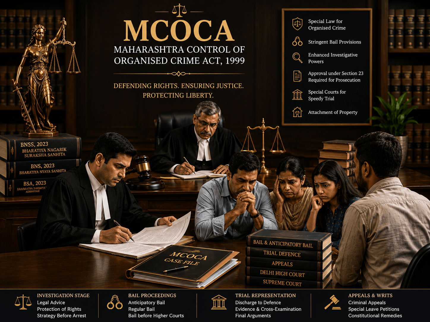 Best MCOCA Lawyer in Delhi, Organized Crime Lawyer Delhi, MCOCA Bail Lawyer in Delhi, Advocate Rohit Dandriyal
